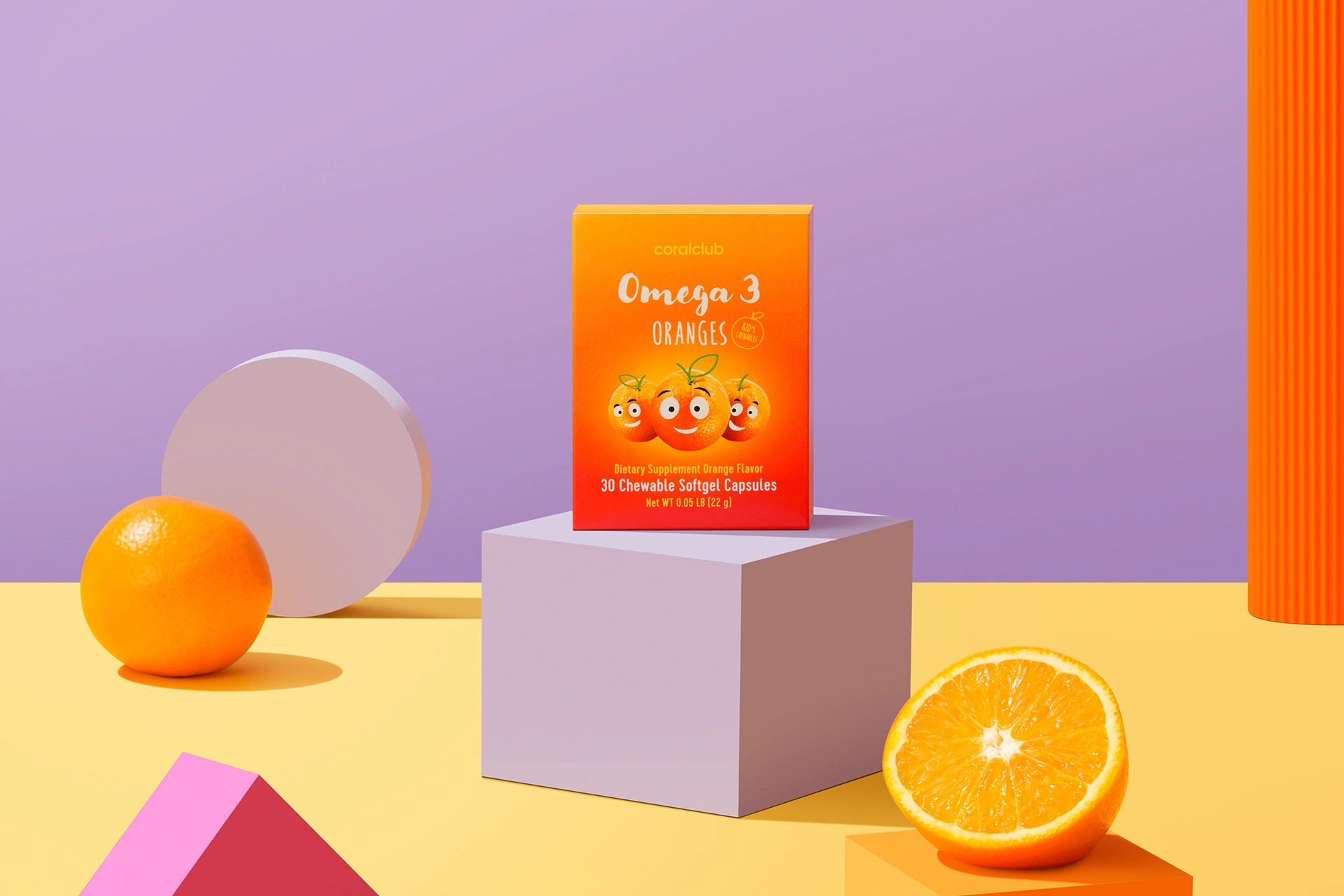 Omega 3 Oranges (30 Chewable Capsules)