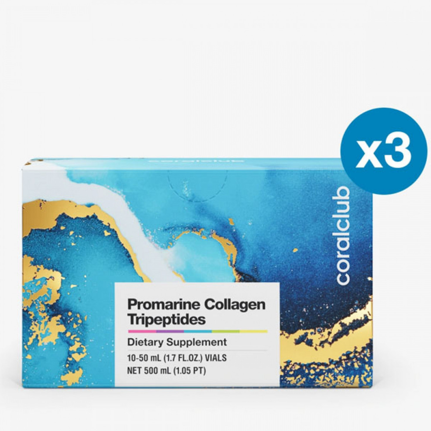 Promarine Collagen Tripeptides (1 pack of 10 bottles (50 ml)