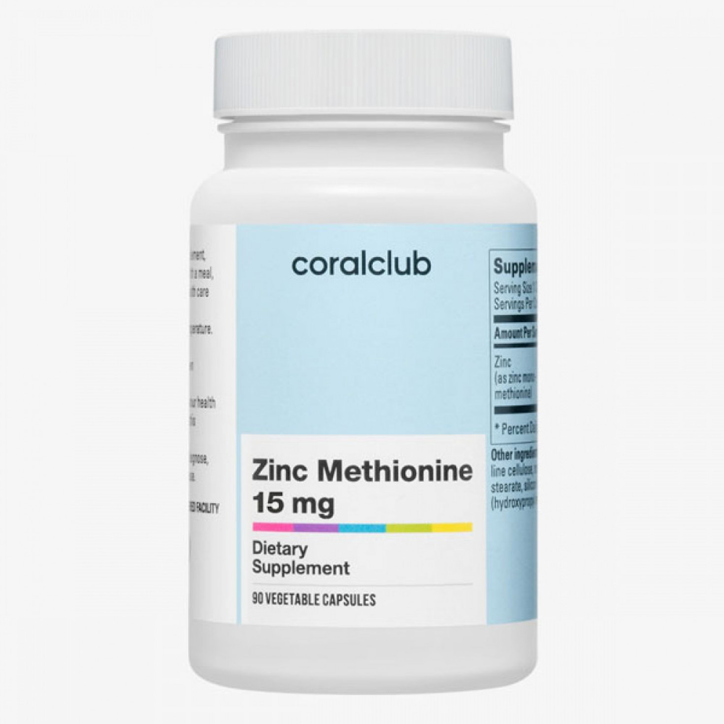 Zinc Methionine 15 mg (90 vegetable capsules)